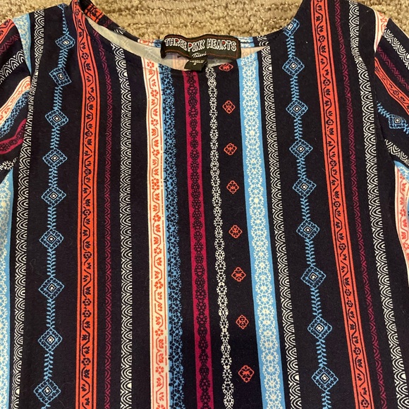 Multi-Colored L/S Dress - Picture 2 of 10